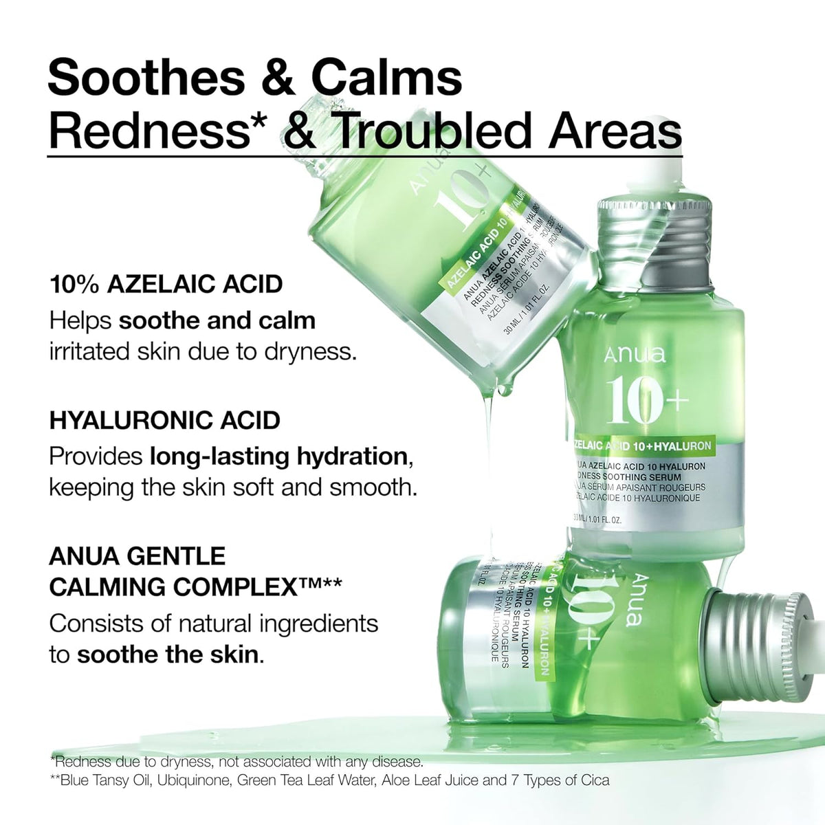 ANUA Azelaic Acid 10 Hyaluron Redness Soothing Serum - Snipetell