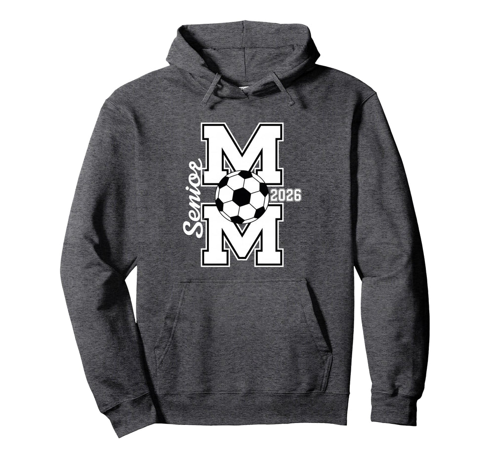 Senior Mom Soccer 2026 Graduate Hoodie - Fun Novelty Design for Adults