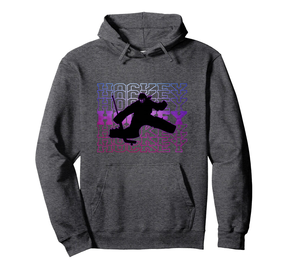 Hockey Goalie Fun Hockey Players Hoodie - Graphic Print for Adults