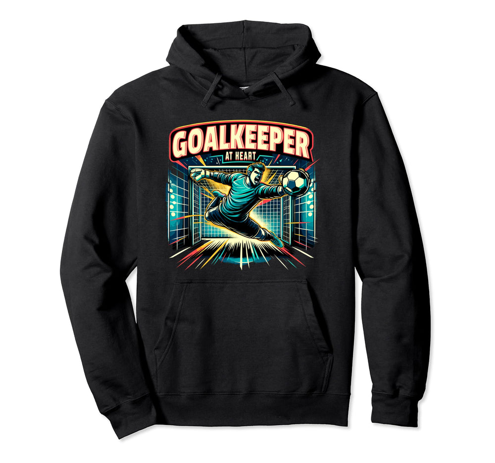 Soccer Goalkeeper Heart Hoodie - Graphic Print Unisex