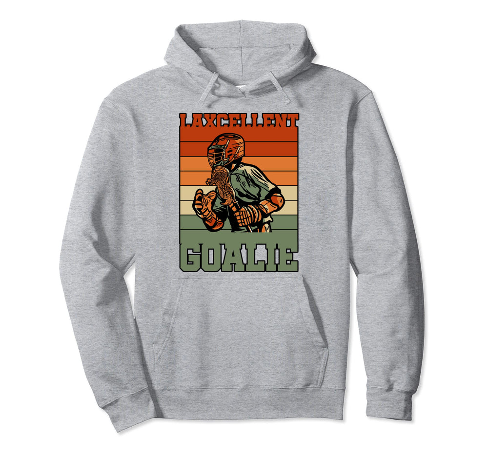 Laxcellent Goalie Lax Goalkeeper Sports Hoodie - Graphic Print for Adults