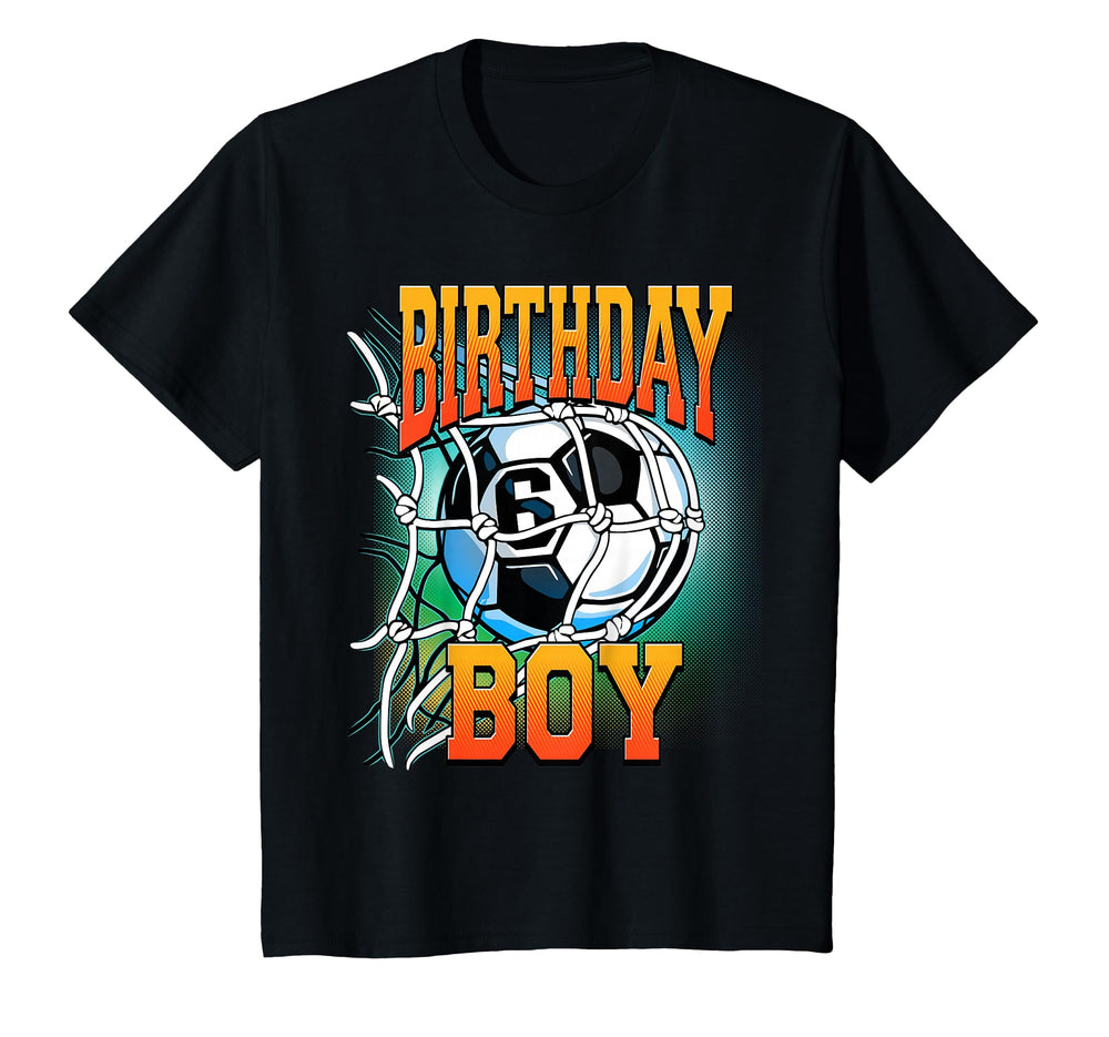 6Th Birthday Soccer Six 6 Years Old T-Shirt - Graphic Print Men Women