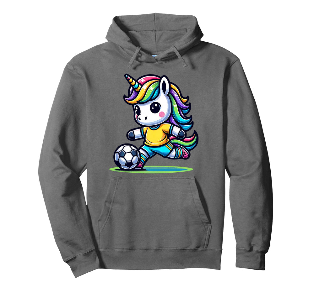 Footballer Unicorn Fans Soccer Team Hoodie - Minimalist Print Unisex