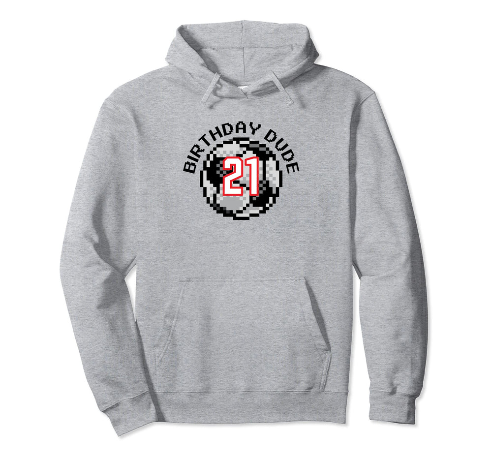 21 Year Old 21St Birthday Dude 8 Bit Hoodie - Aesthetic Graphic for Adults