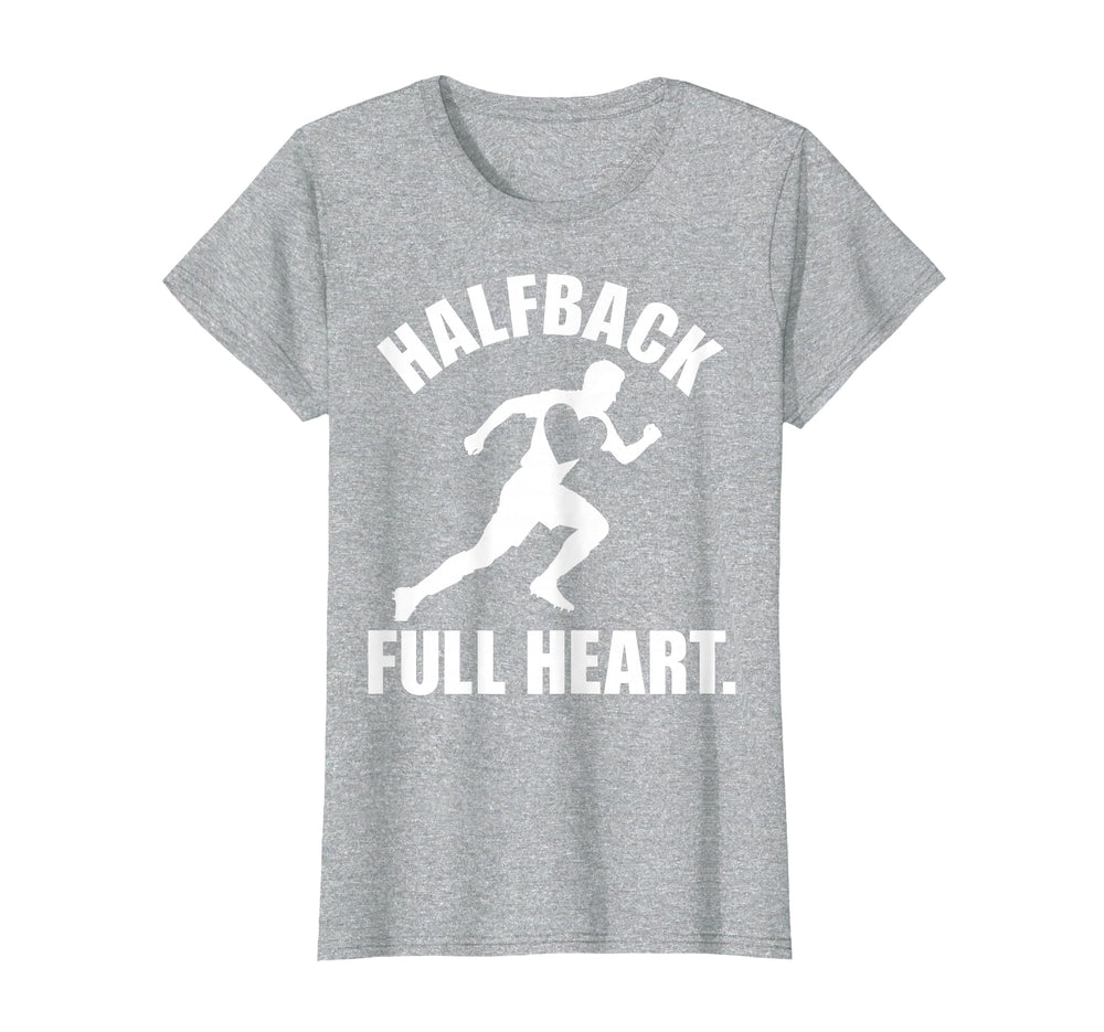 Halfback Full Heart Soccer Fan T-Shirt - Unique Graphic for Adults
