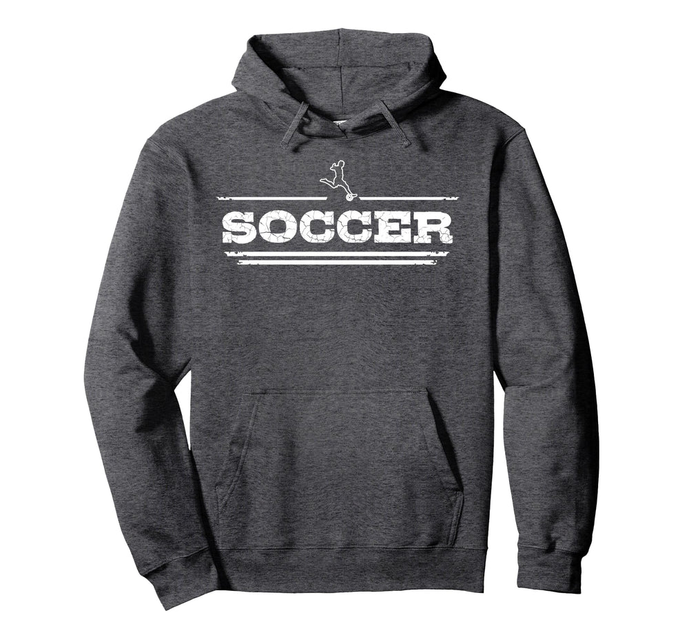 Distressed Soccer Gift Soccer Players Hoodie - Fun Novelty Design Unisex