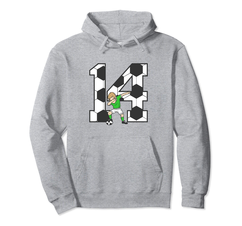 14 Year Old Soccer Player 14Th Hoodie - Minimalist Print for Adults