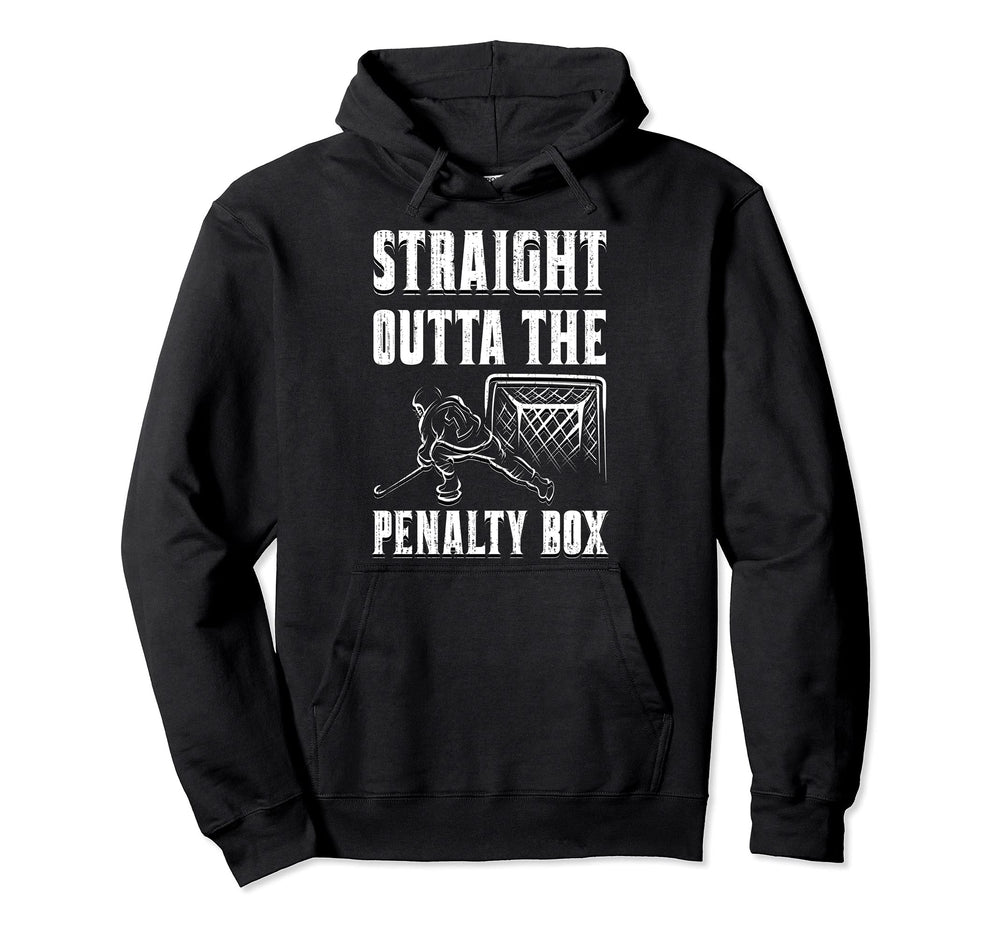 Funny Hockey Penalty Box Hockey Hoodie - Streetwear Style for Adults