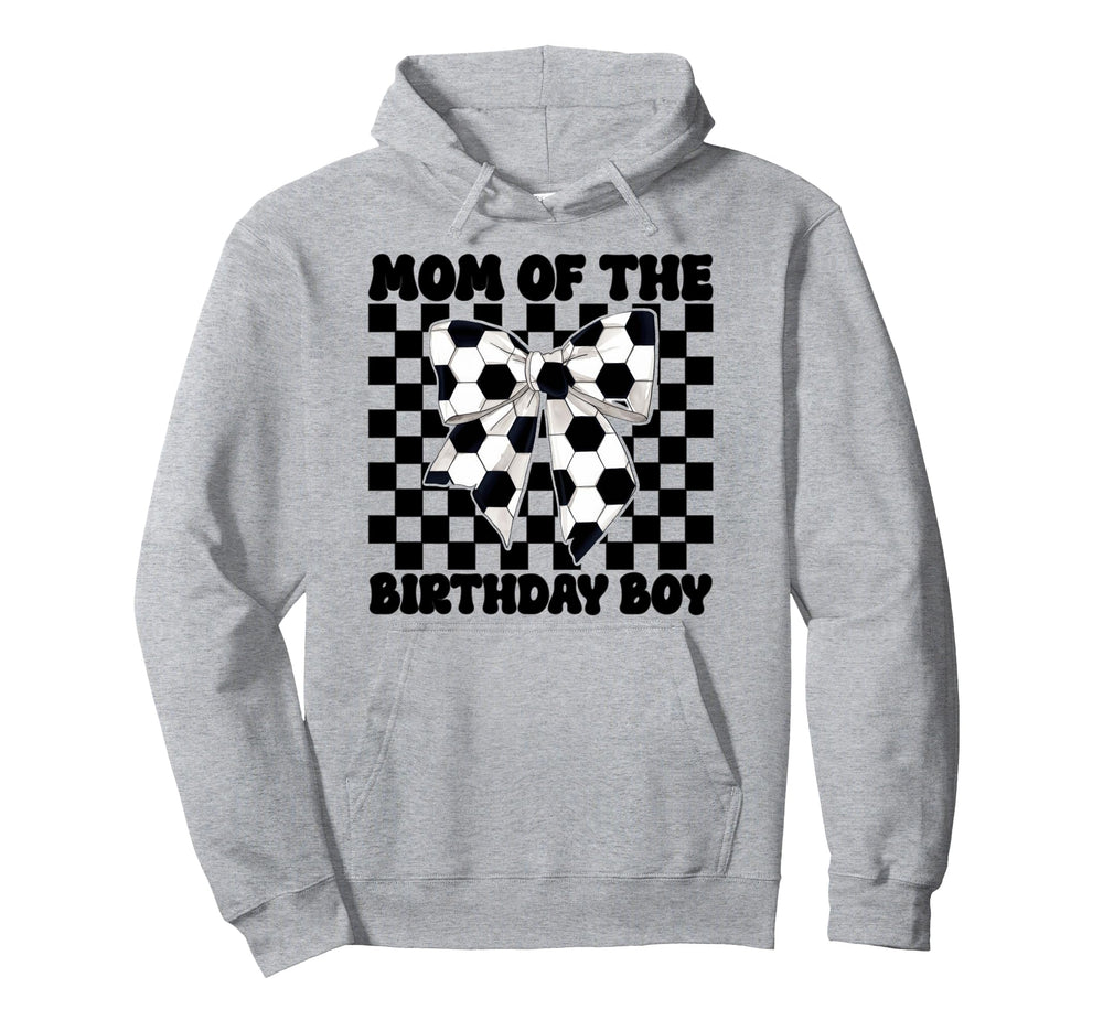 Soccer Mom Mama Coquette Bow Mom Birthday Hoodie - Graphic Print Unisex