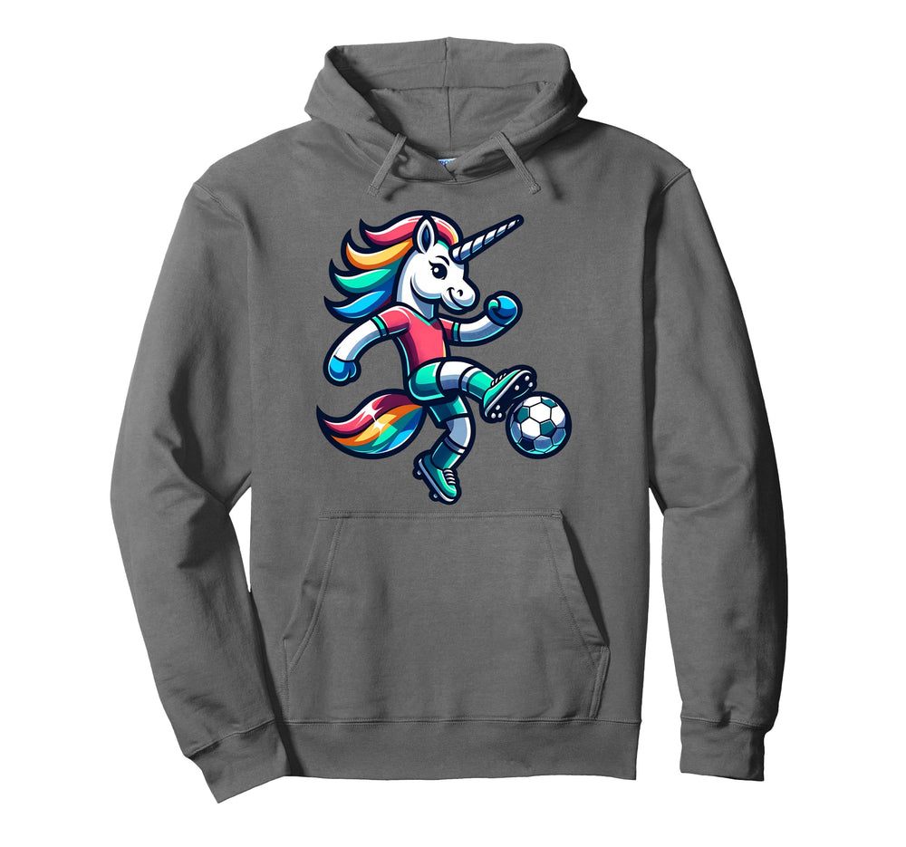 Footballer Unicorn Fans Soccer Team Hoodie - Aesthetic Graphic Men Women