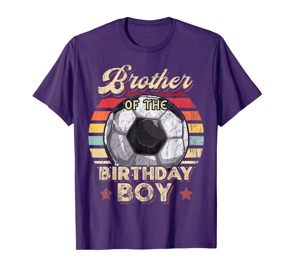 Brother Birthday Soccer Birthday Party T-Shirt - Aesthetic Graphic Unisex