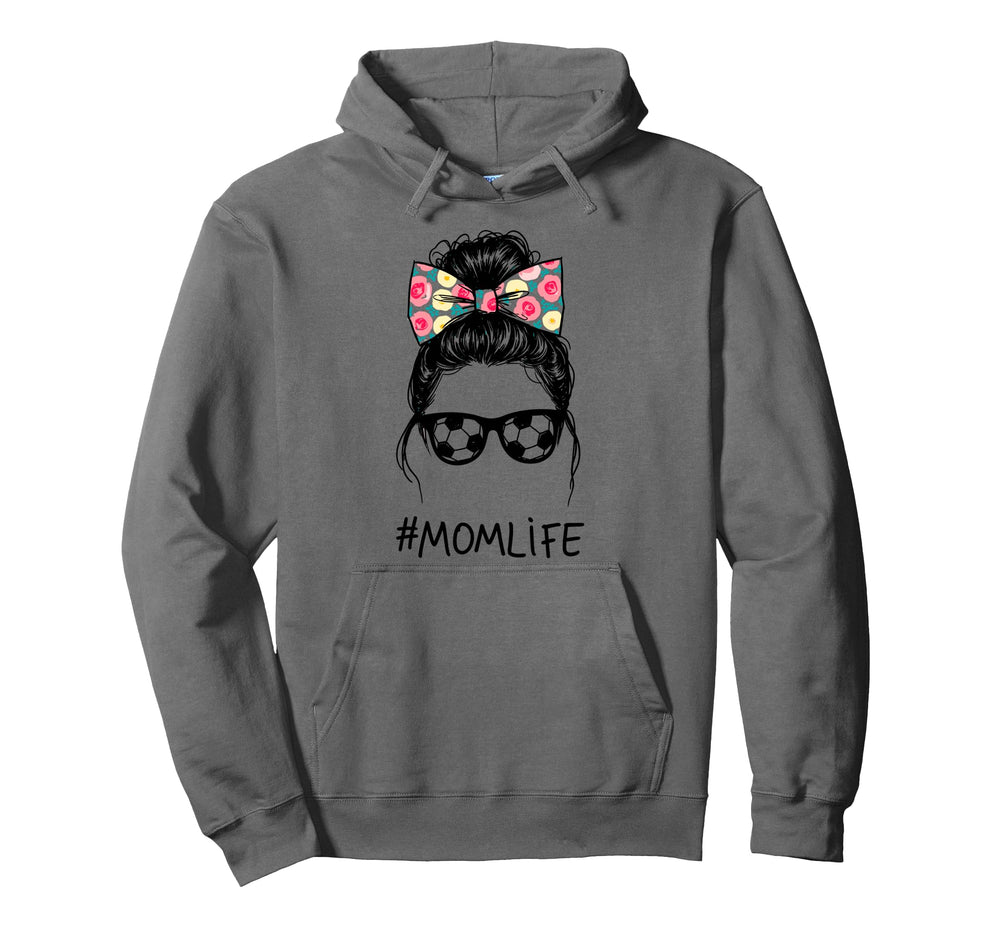 Messy Bun Bandana Soccer Mom Life Hoodie - Casual Everyday Wear Unisex