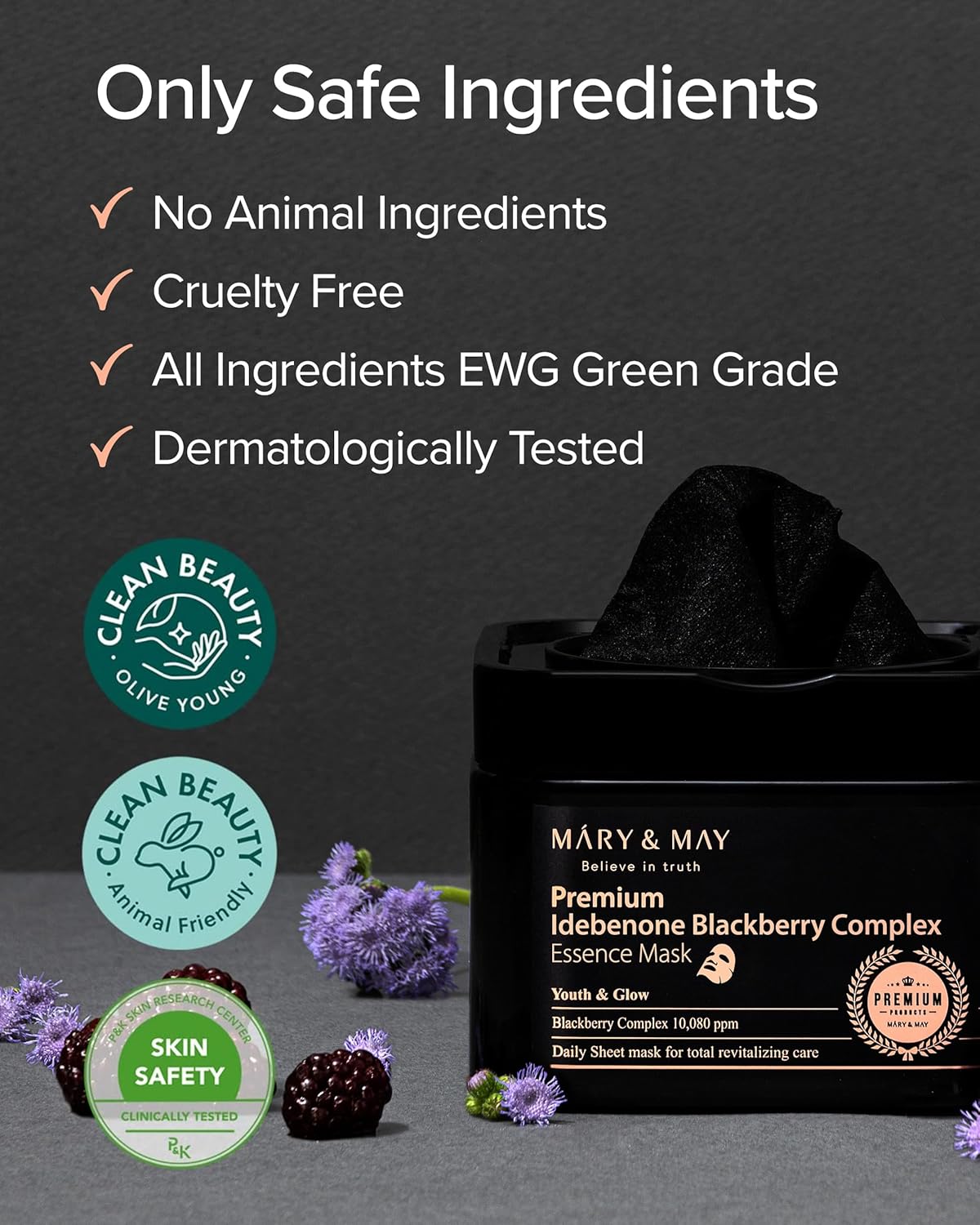 Mary & May Premium Idebenone Blackberry Complex Essence Mask - Snipetell