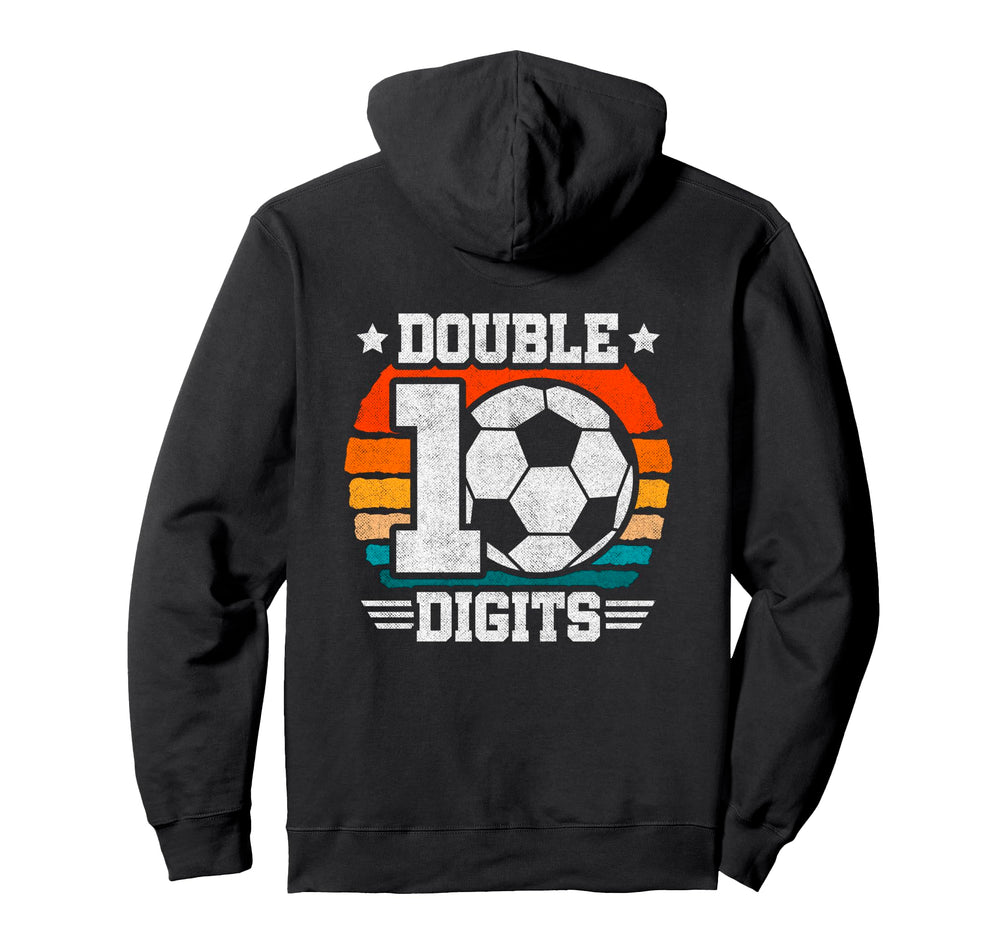 Soccer Birthday 10 Year Old Hoodie - Casual Everyday Wear for Adults