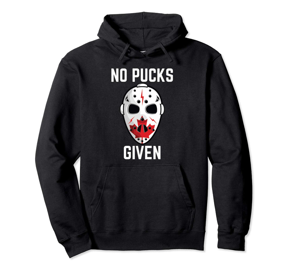 Goalkeeper Hockey Mask Canadian Maple Leaf Hoodie - Custom Art Print Unisex