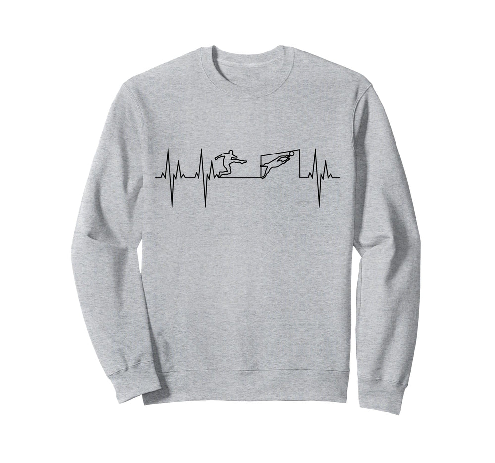 Soccer Heartbeat Soccer Football Sweatshirt - Streetwear Style for Adults
