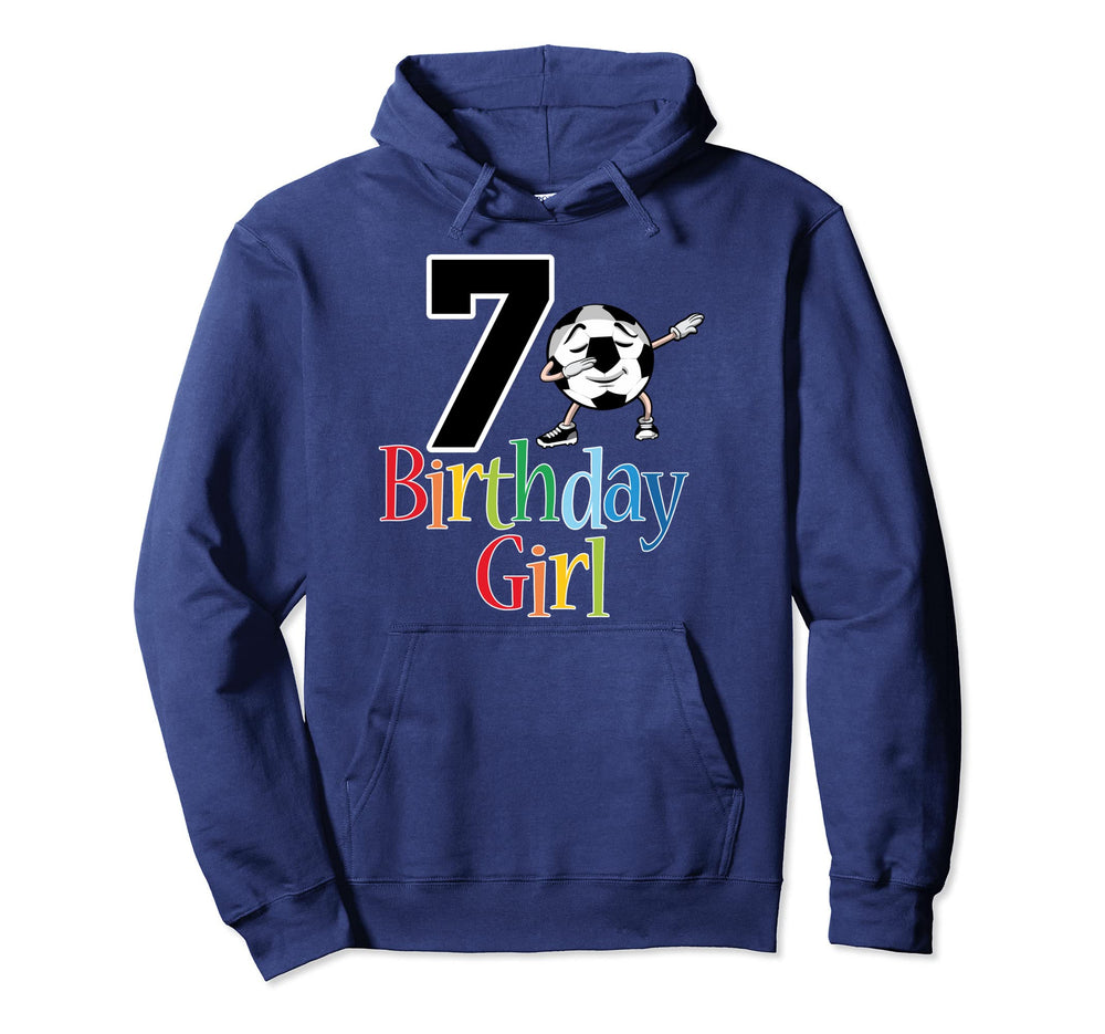 7Th Birthday Soccer Dabbing Ball Hoodie - Fun Novelty Design for Adults