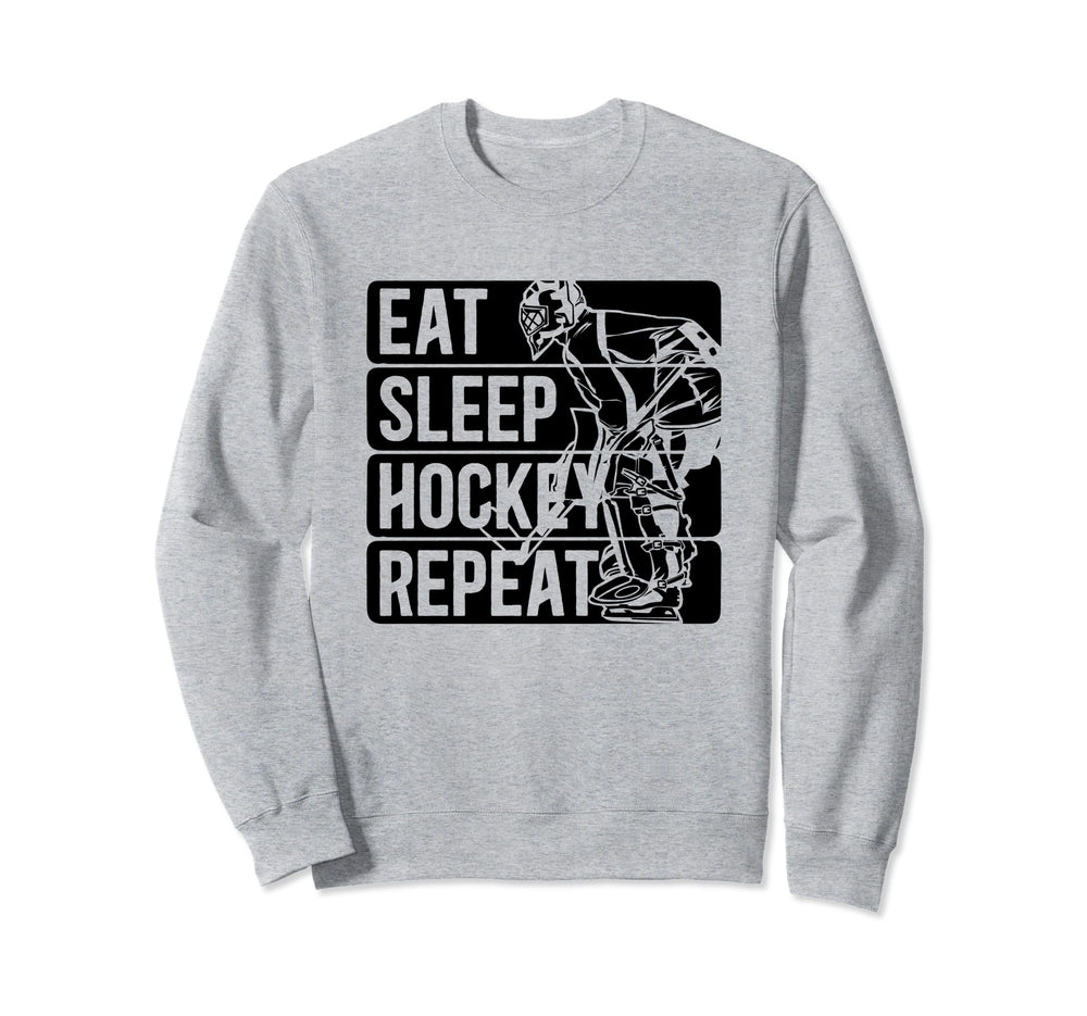 Ice Hockey Goalie Goalkeeper Eat Sweatshirt - Custom Art Print Unisex