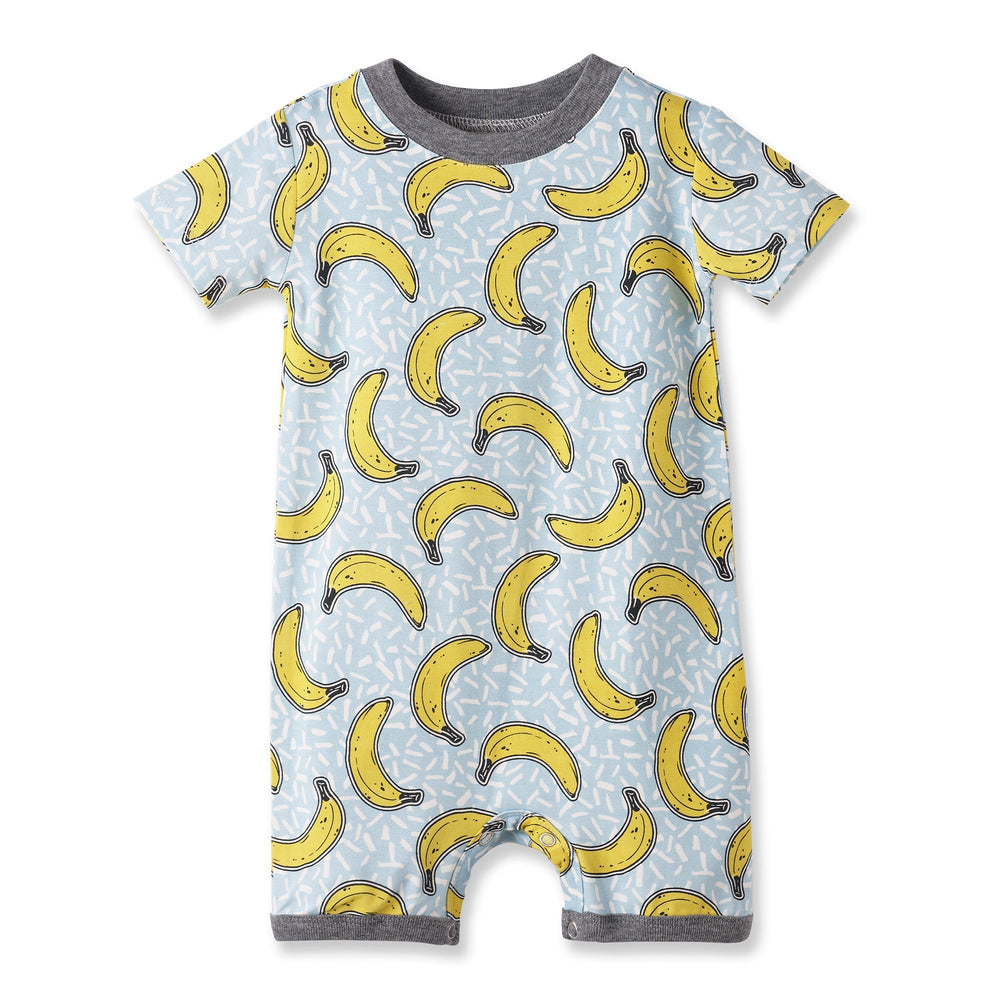 Banana Split Soft Bamboo Shorty Romper for Baby Boys Tesa Babe