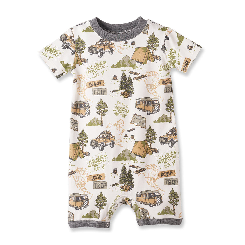 Trailblazer Soft Bamboo Shortall Romper for Baby Boys Tesa Babe