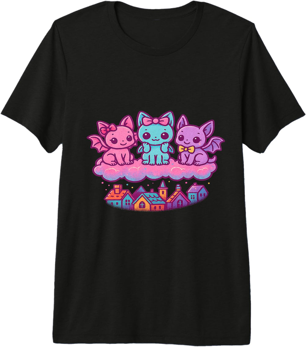 Authentic Kawaii Gargoyle Gothic T-Shirt - Streetwear Style Men Women