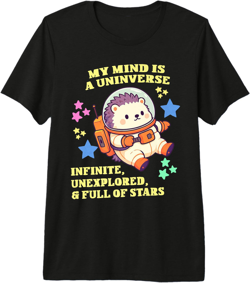 Autism Pride Hedgehog Astronaut Sweatshirt - Casual Everyday Wear Unisex