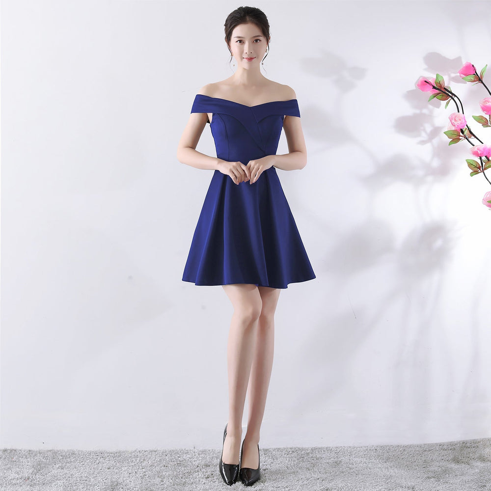 Toast Dress Bride Spring Wedding Summer Red Short off Shoulder Wedding Dress