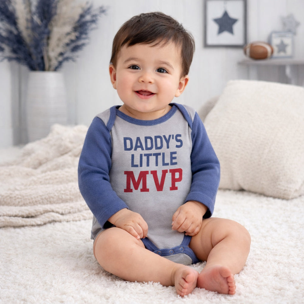 Daddy’s Little MVP Baby Bodysuit – Cotton Sports Outfit Tesa Babe