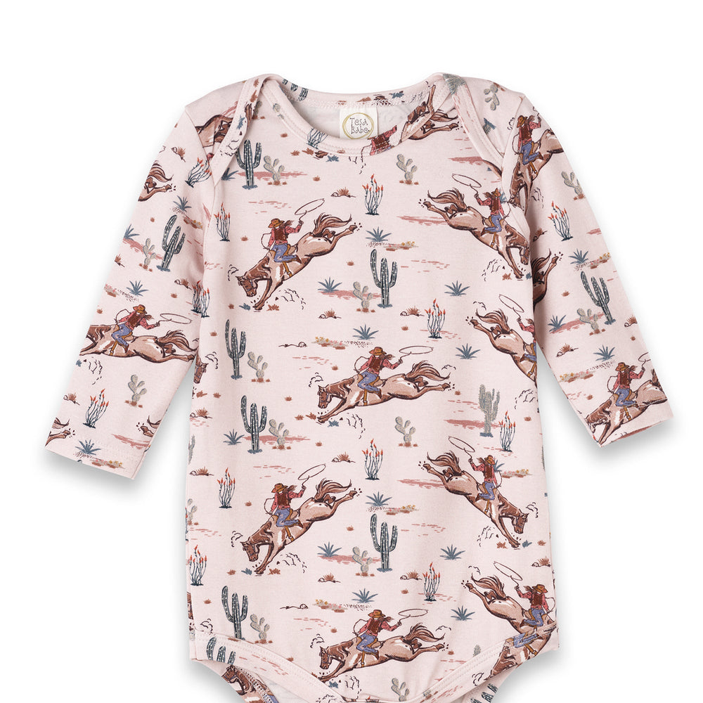 Prairie Princess Baby Girl Western Bamboo Bodysuit Tesa Babe