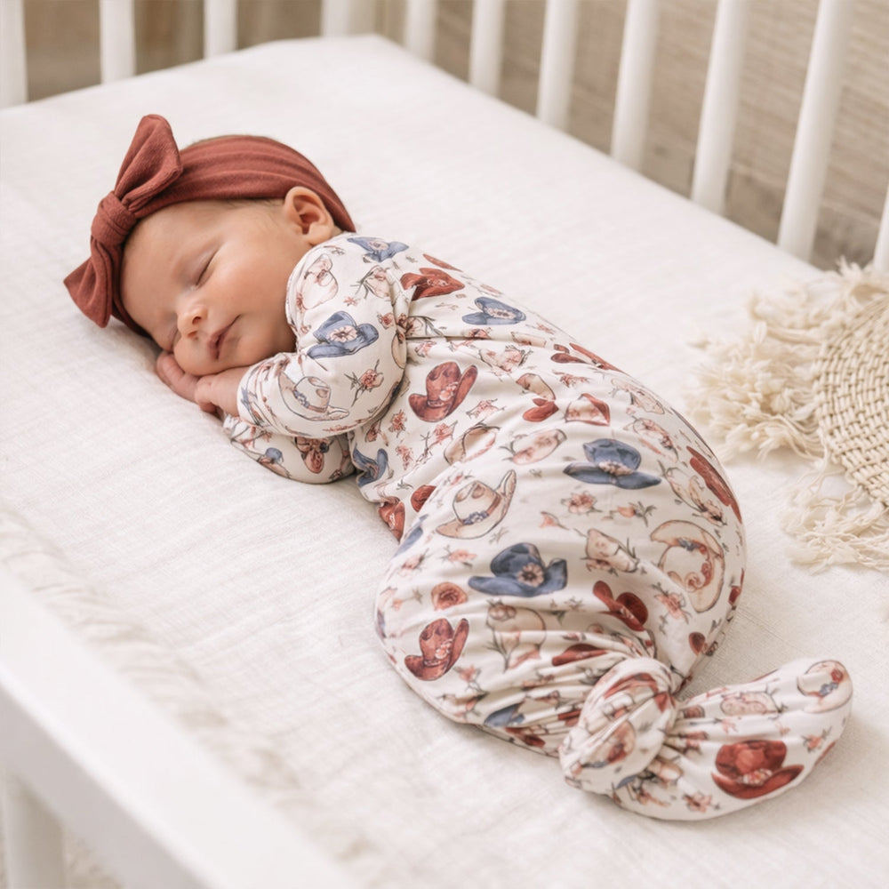 Wildflower Rodeo Cowgirl Gown - Bamboo Newborn Layette Tesa Babe