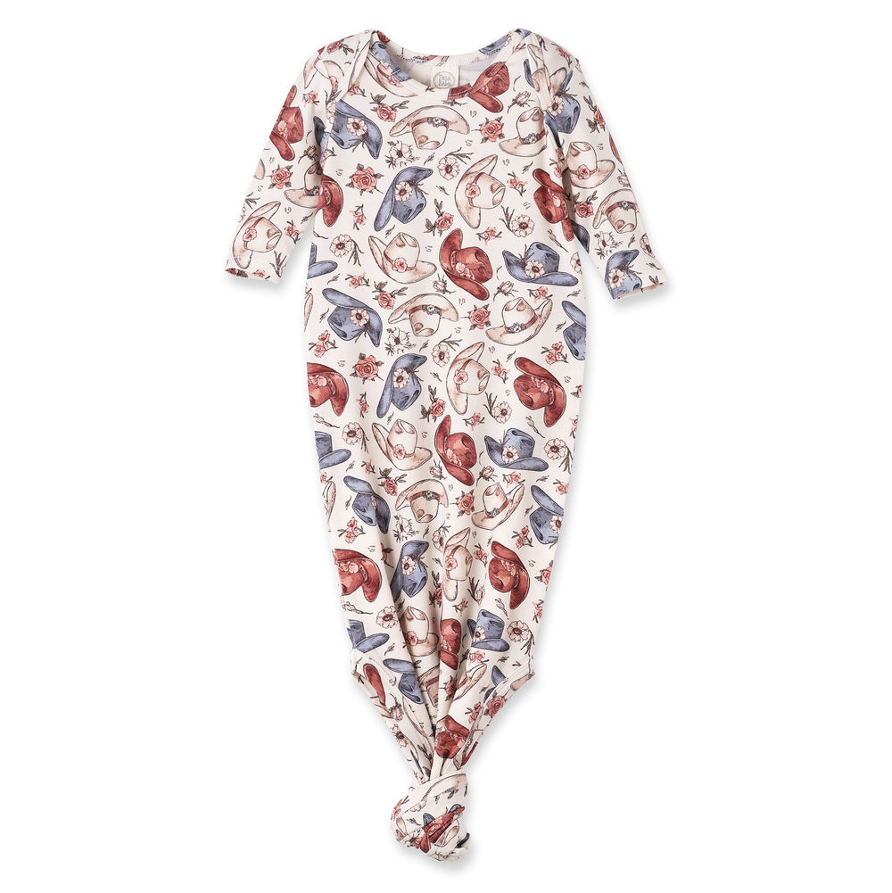 Wildflower Rodeo Cowgirl Gown - Bamboo Newborn Layette Tesa Babe