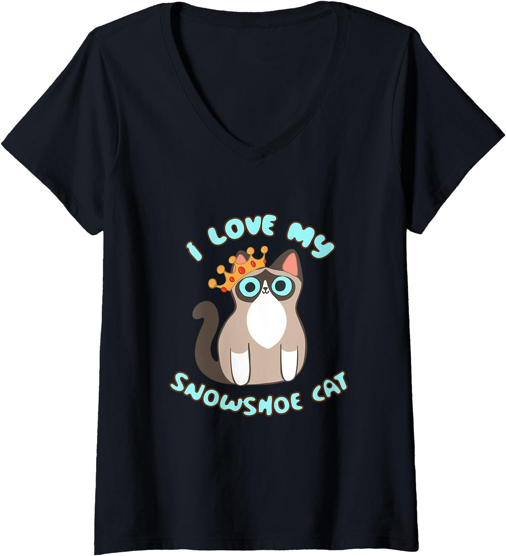 Womens I Love My Snowshoe Cat Siamese Sweatshirt - Novelty Apparel Unisex