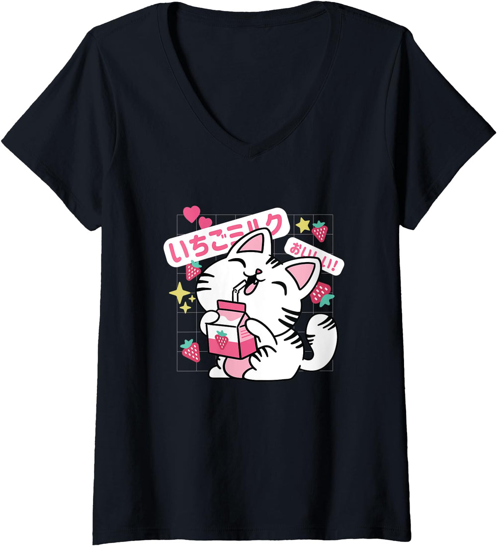 Authentic Womens Japanese Cat Sweatshirt - Streetwear Style for Adults