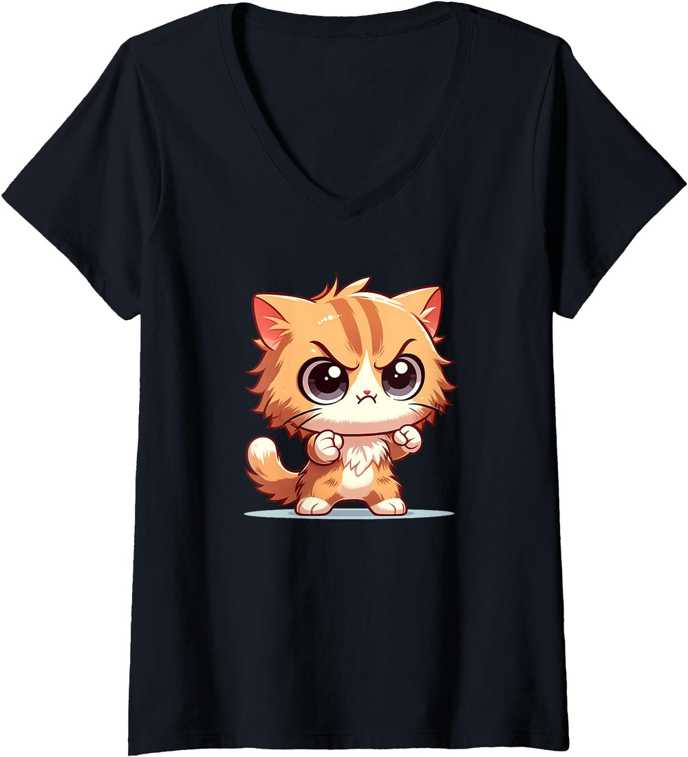 Original Womens Little Angry Kitten T-Shirt - Streetwear Style Men Women