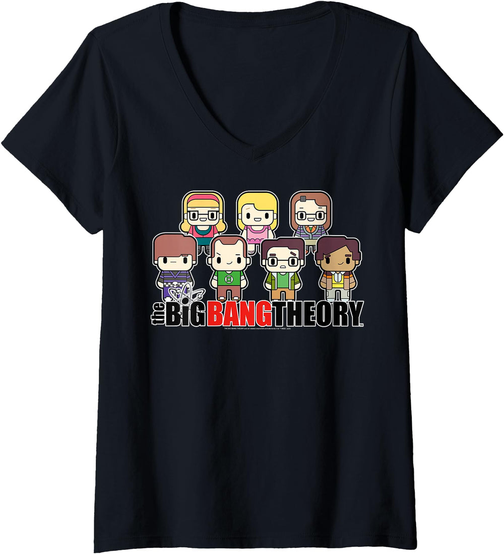 Handcrafted Womens Big Bang Theory T-Shirt - Custom Art Print Men Women