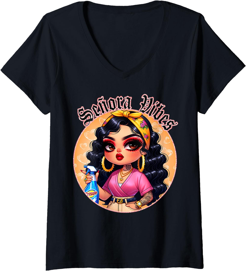 Handcrafted Womens Senora Vibes Mama Sweatshirt - Graphic Print Men Women