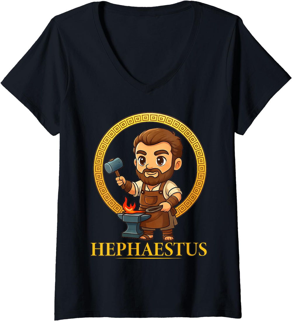 Womens Greek Mythology God Hephaestus Hoodie - Casual Everyday Wear Unisex