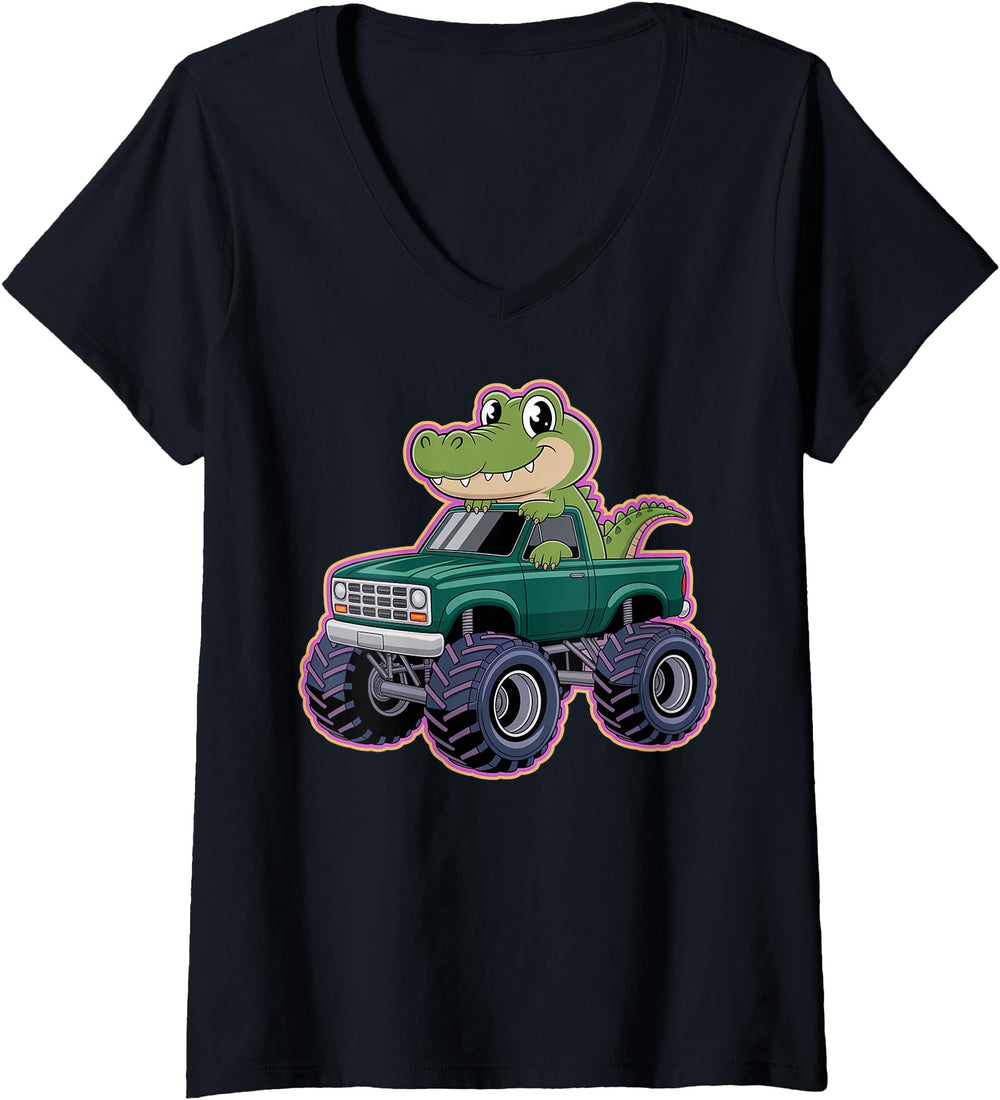 Authentic Womens Monster Truck Chibi Sweatshirt - Minimalist Print Unisex