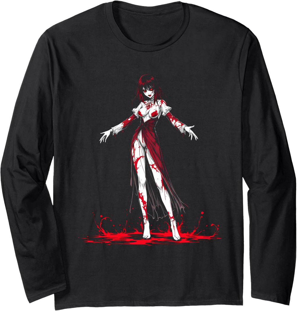 Horror Anime Manga I Gothic Outfit I T-Shirt - Minimalist Print Unisex