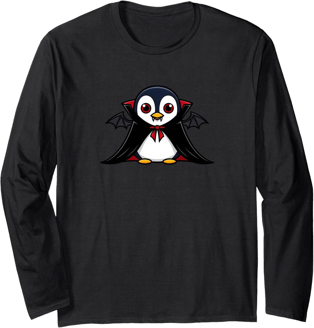 Authentic Halloween Penguin Vampire Sweatshirt - Graphic Print Unisex
