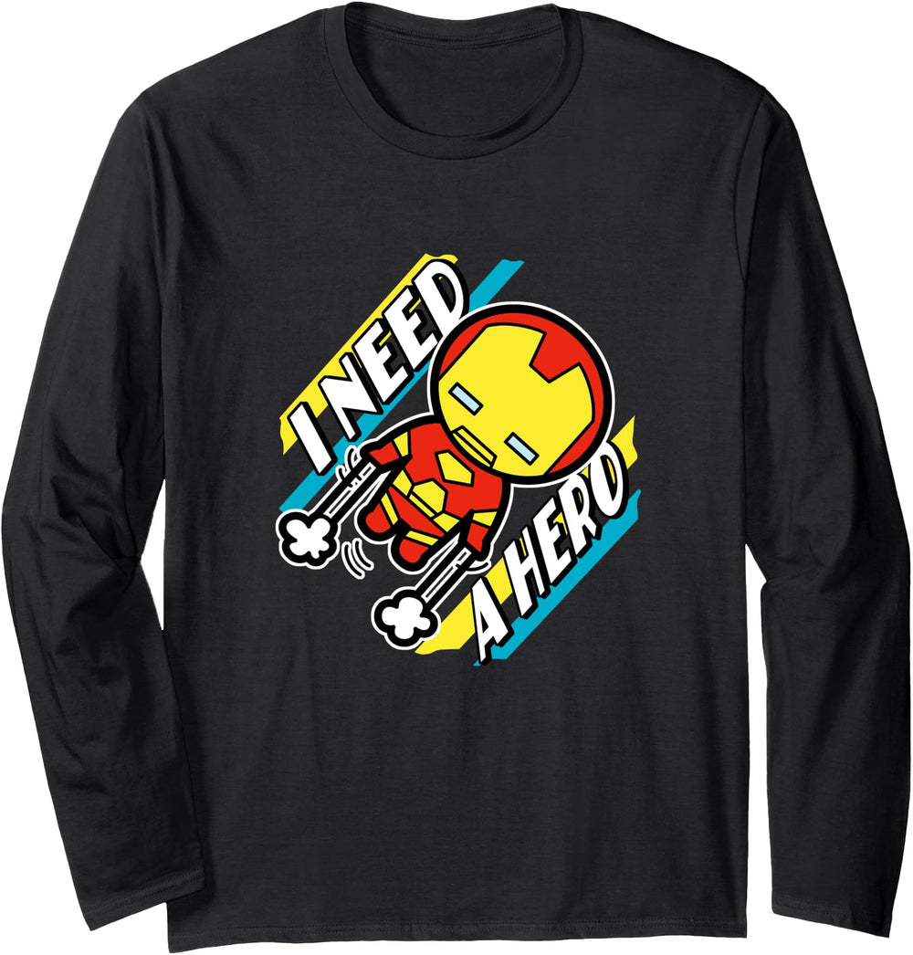Marvel Kawaii I Need Hero Chibi Iron Hoodie - Trendy Graphic Men Women
