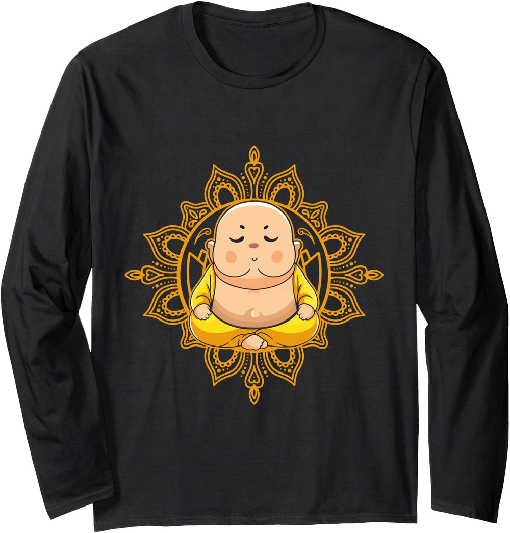 Buddha Little Chibi Kawaii Buddha Hoodie - Minimalist Print Unisex