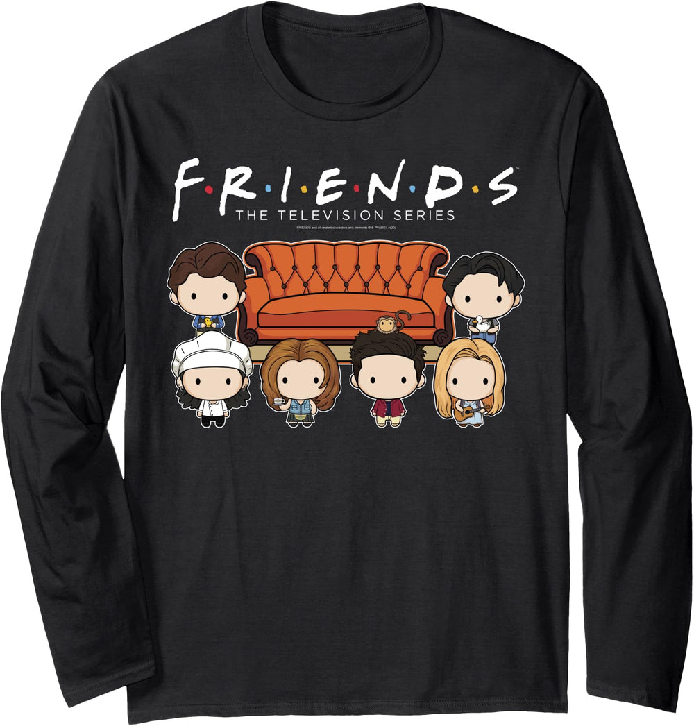 Exclusive Friends Chibi Central Perk T-Shirt - Graphic Print for Adults