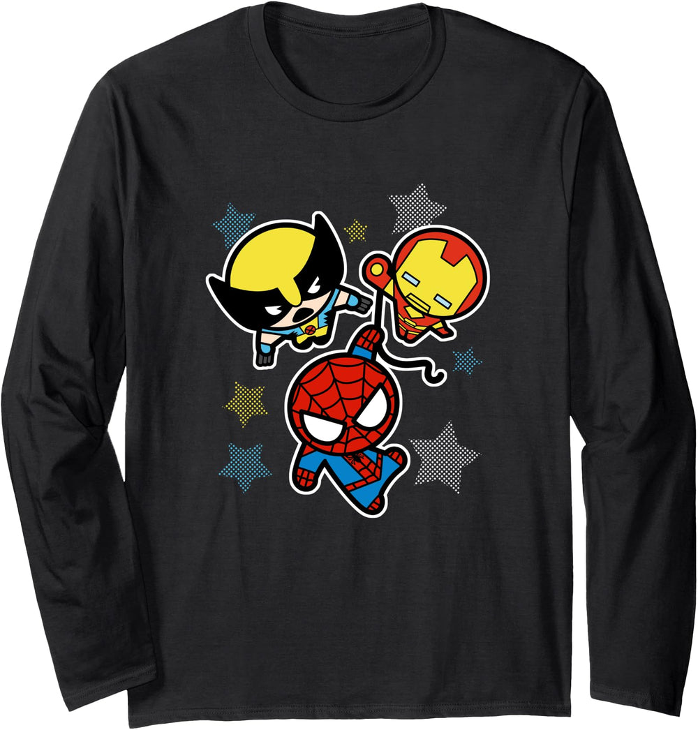 Exclusive Marvel Kawaii Chibi Wolverine T-Shirt - Graphic Print Men Women