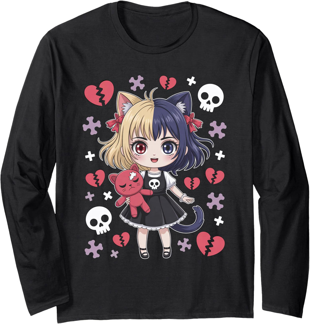 Exclusive Goth Emo Teddybear Gothic Hoodie - Casual Everyday Wear Unisex