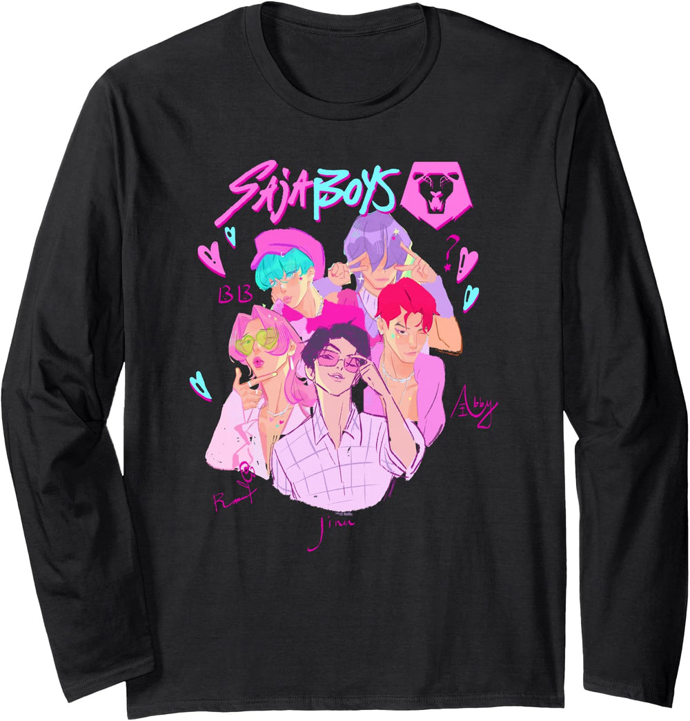 Authentic Kpop Demon Hunters Saja T-Shirt - Unique Graphic for Adults