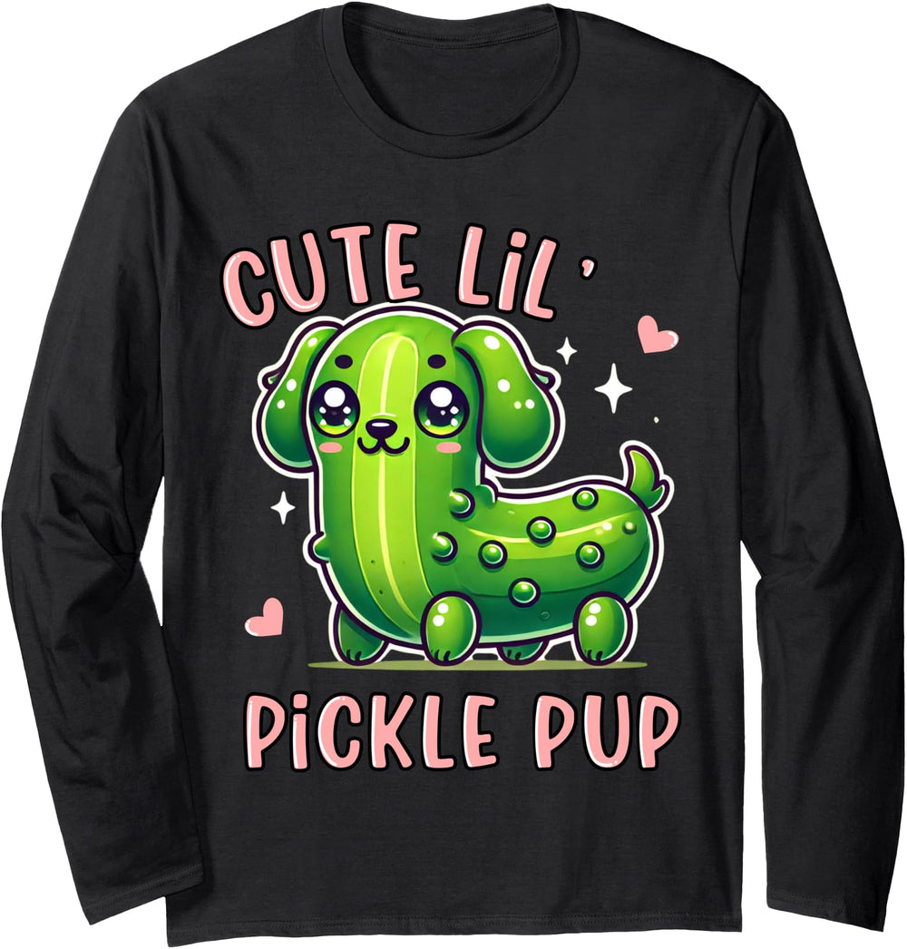 Original Kawaii Pickle Dog Lil Sweatshirt - Minimalist Print Men Women