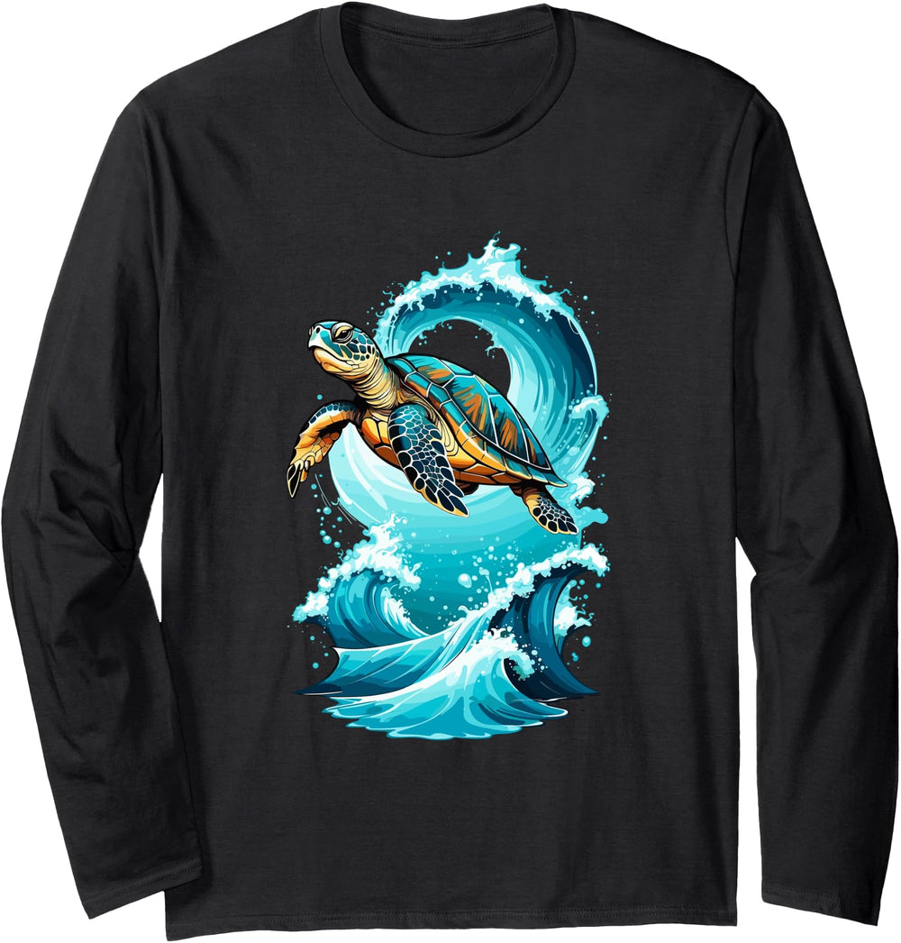 Chibi Sea Turtle Exclusive T-Shirt - Minimalist Print for Adults