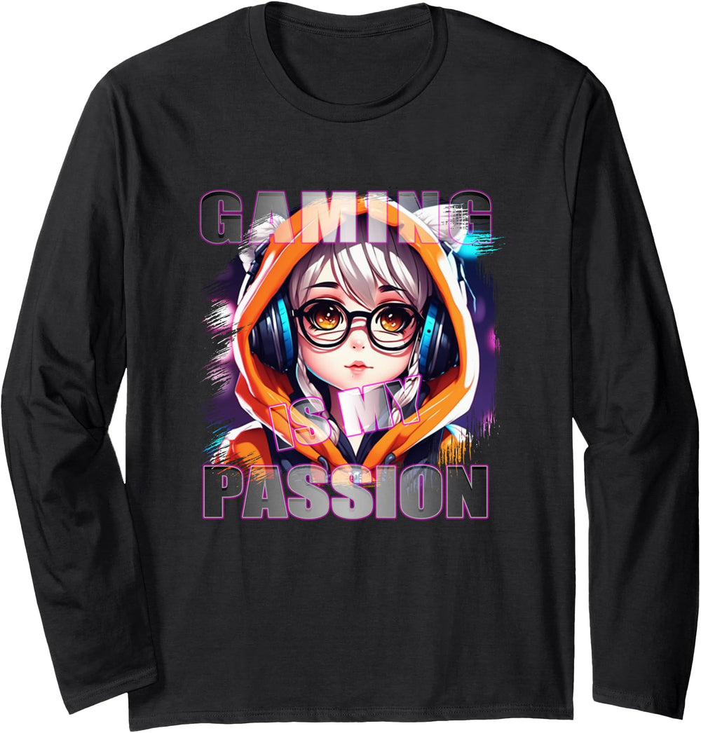 Original Gaming Is My Passion Kawaii Chibi T-Shirt - Trendy Graphic Unisex