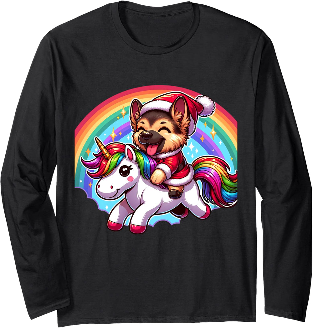 Original German Shepherd Riding Sweatshirt - Aesthetic Graphic for Adults